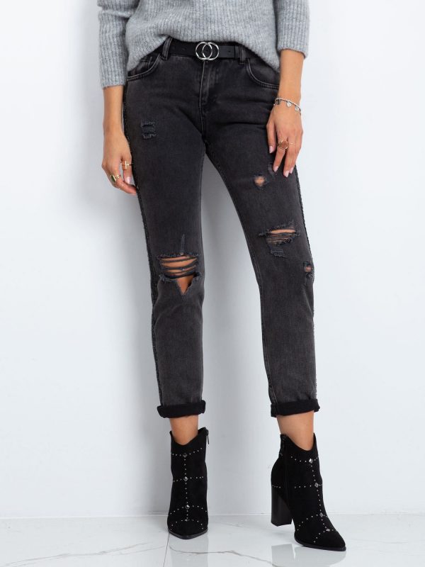 RUE PARIS Black jeans Verdi