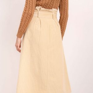 BSL Light beige skirt with belt