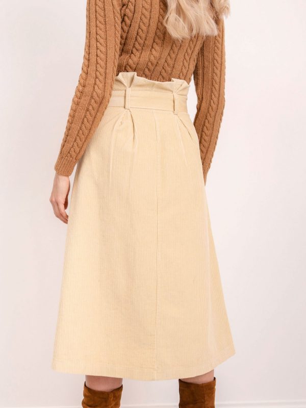 BSL Light beige skirt with belt