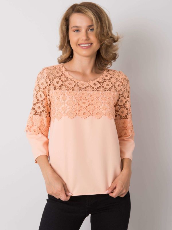 Nari apricot formal blouse