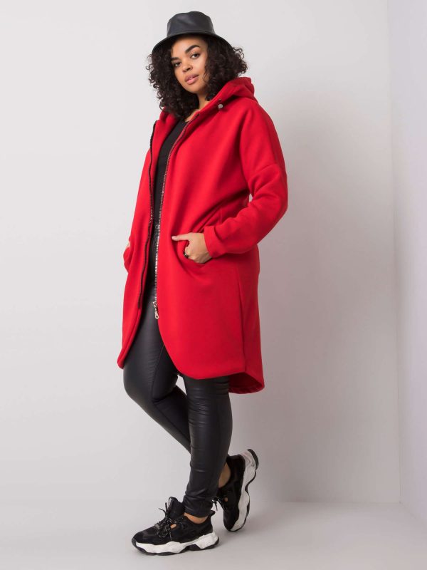 Nellie's Red Plus Size Hoodie