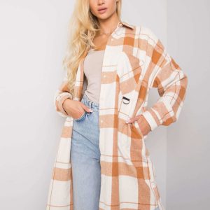 Camel long shirt for women Tiannah