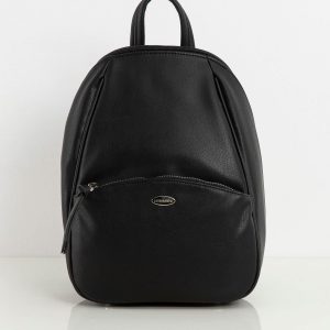 Backpack made of eco-leather black