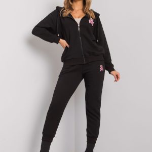 Black Women's Tracksuit Set Divyana