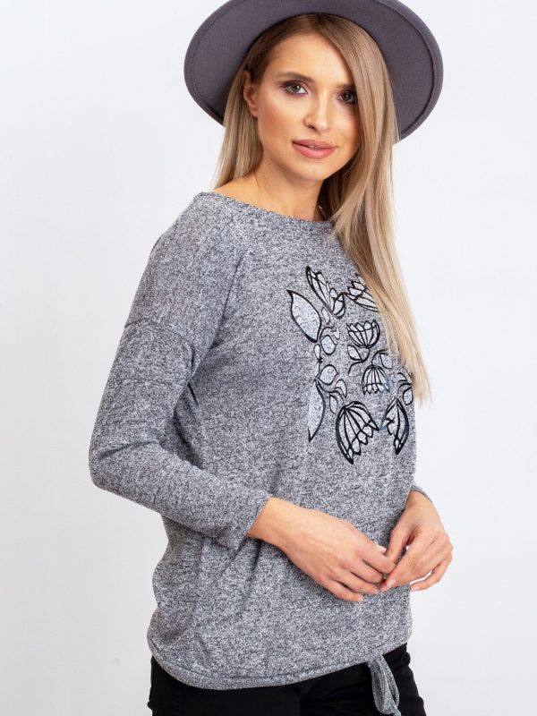 Gray blouse Roisin