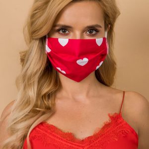 Red Cotton Protective Mask