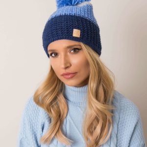 Blue and navy blue winter hat RUE PARIS