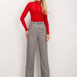 BSL Grey Plaid Women's Pants