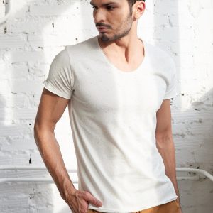 Ecru Men's Cotton T-Shirt