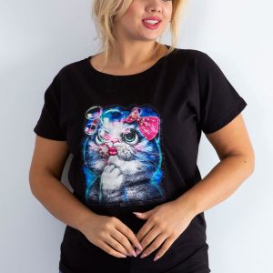 Black T-shirt Adorable PLUS SIZE