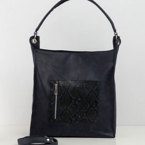 Navy blue bag with animal motif