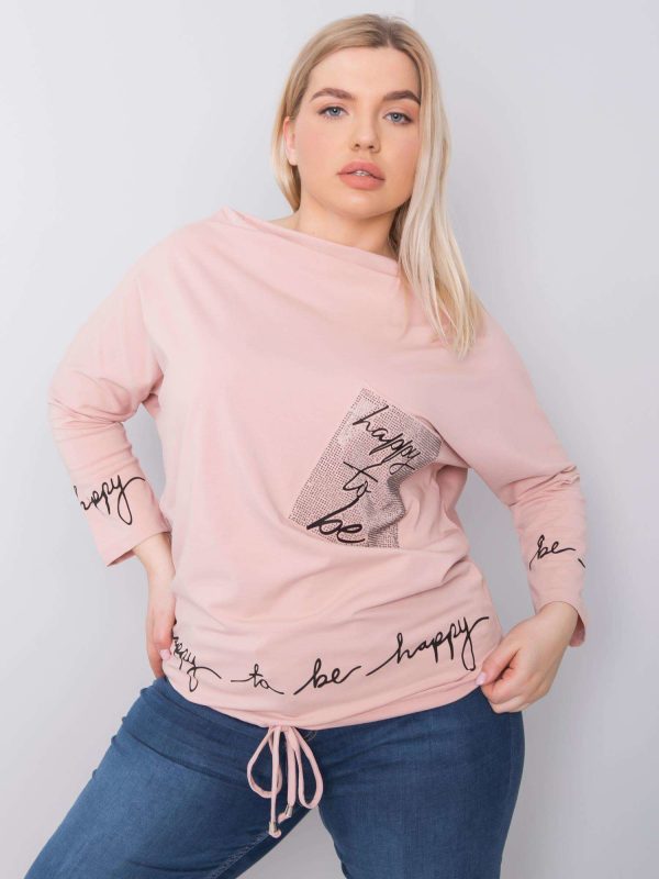 Elma Dirty Pink Plus Size Blouse