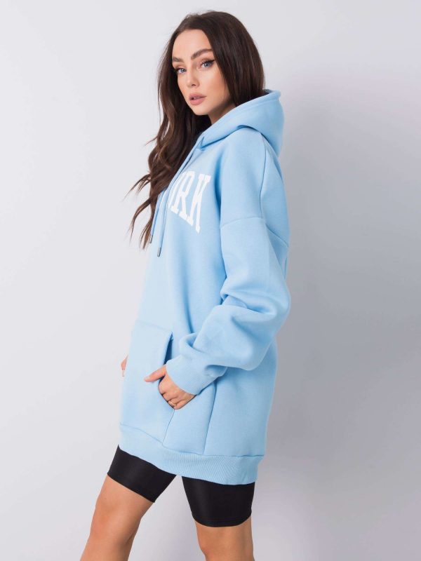 Charlene RUE PARIS Blue Hoodie