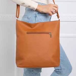 Light brown appliqué bag