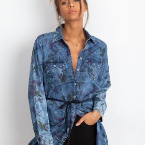 RUE PARIS Blue Tahoe tunic