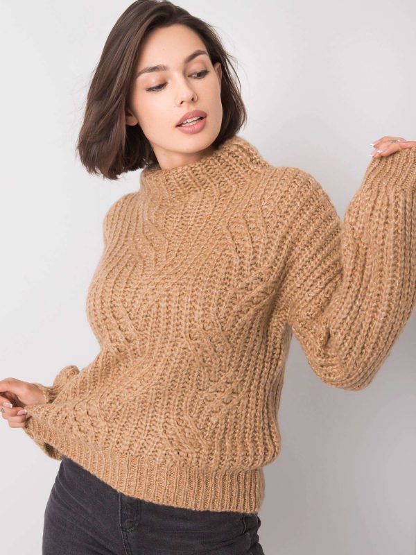 Camel sweater Valerie RUE PARIS