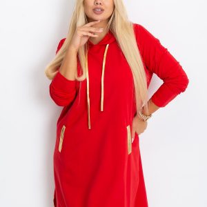 Red Plus Size Rock Dress