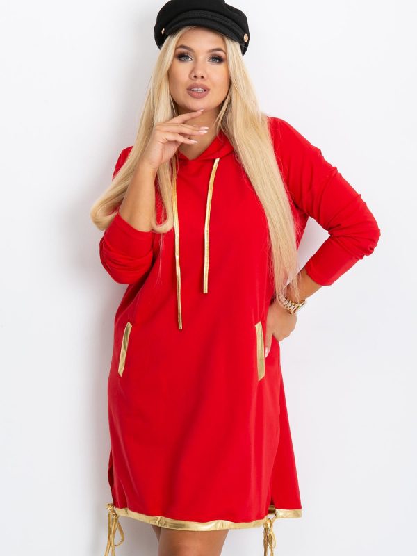 Red Plus Size Rock Dress