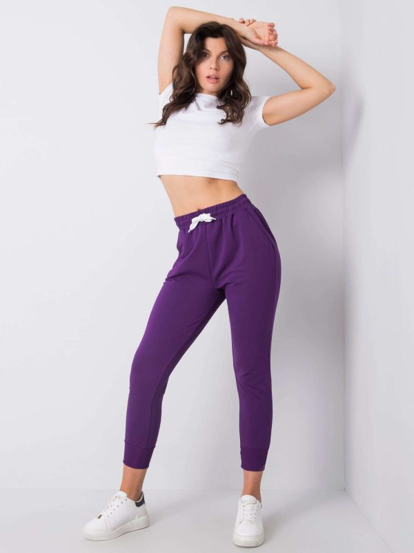 Giulianna Dark Purple Sweatpants