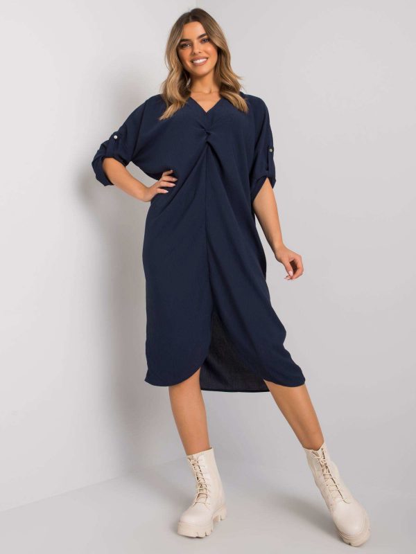 Navy Loose Dorsey Dress