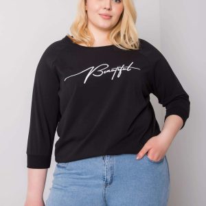 Black blouse with Rosie inscription