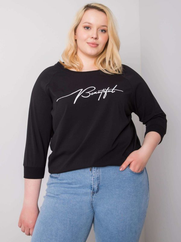 Black blouse with Rosie inscription