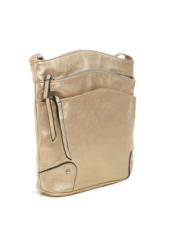 Gold eco leather bag