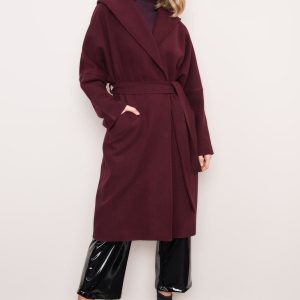 BSL Dark Purple Hooded Coat