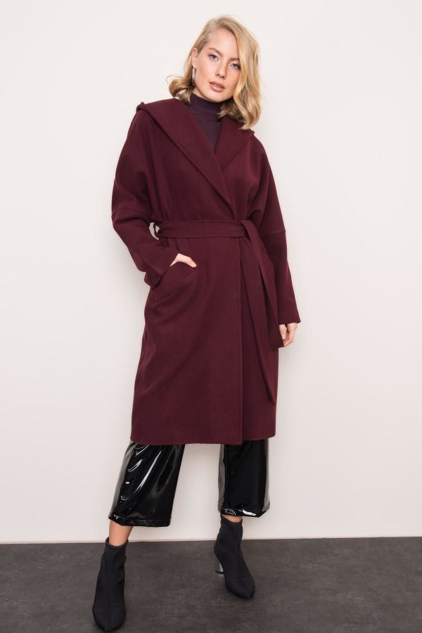 BSL Dark Purple Hooded Coat