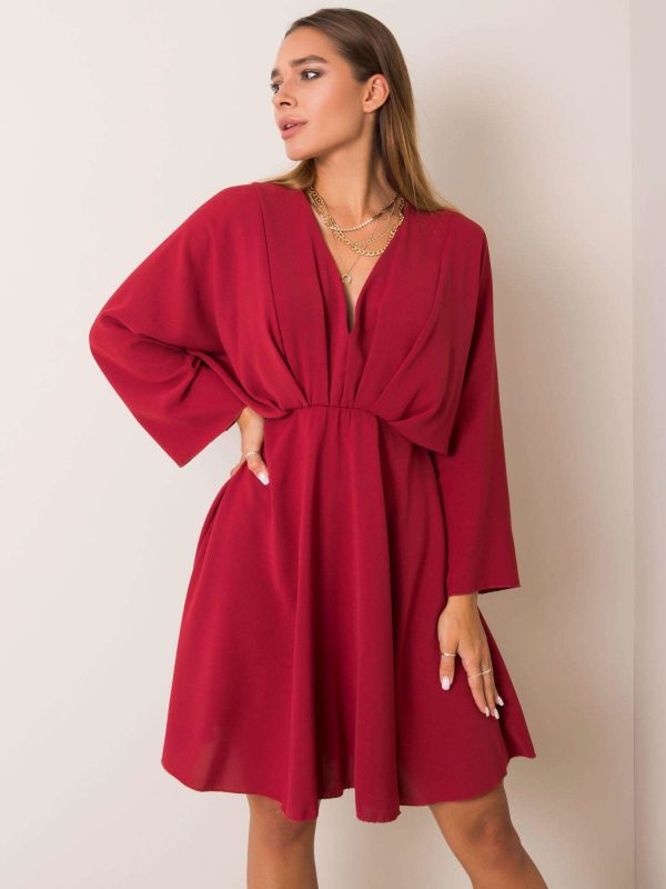 Burgundy dress by Zayna