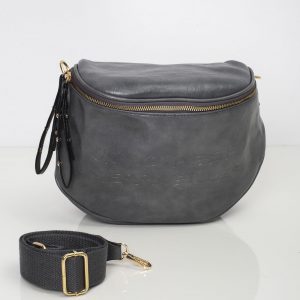 Gray bag with zipper