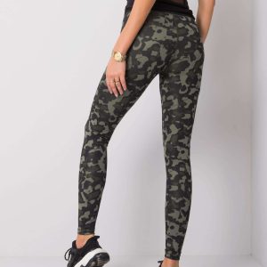 Black-khaki leggings Gracey FOR FITNESS