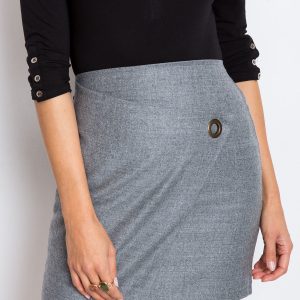 RUE PARIS Grey skirt Perfect