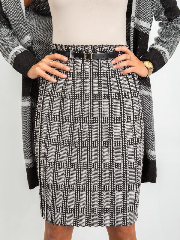 RUE PARIS Black and white skirt Diaz