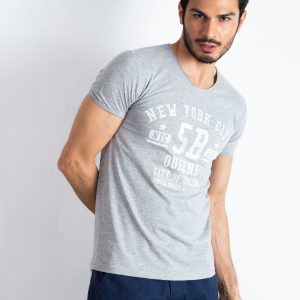 Grey T-shirt for men Queens