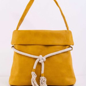 Yellow bag with binding