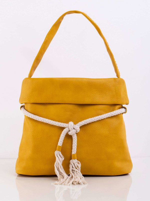 Yellow bag with binding