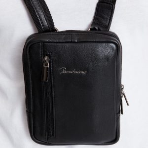 Black Men's Bag with Adjustable Strap