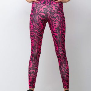 Pink & Black Chemical Leggings