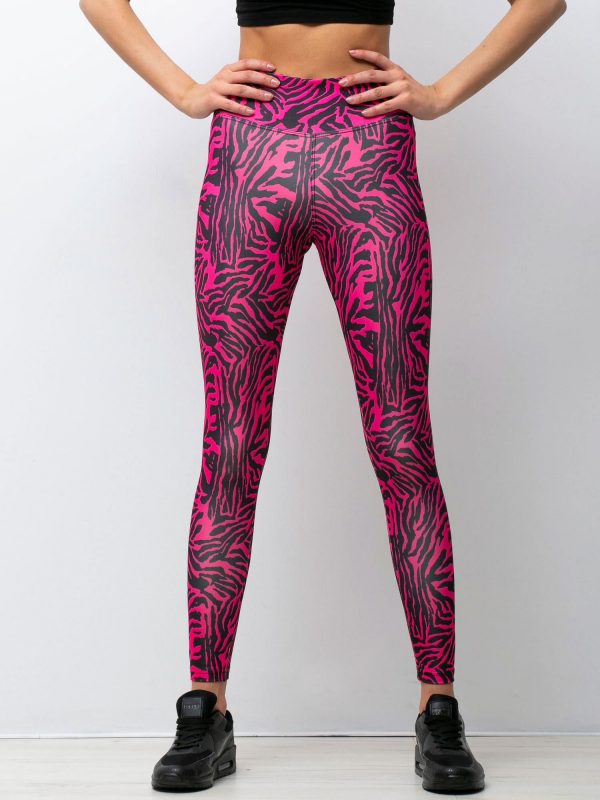 Pink & Black Chemical Leggings