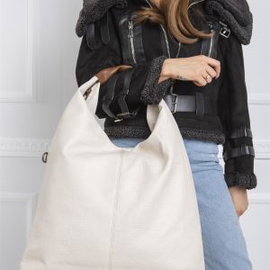 Ecru large women's bag