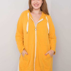 Dark Yellow Plus Size Sweatshirt Idrissa