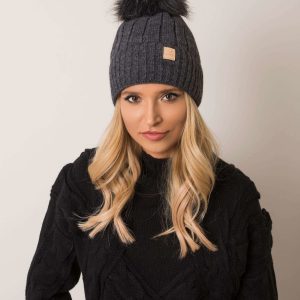 Dark grey winter hat RUE PARIS