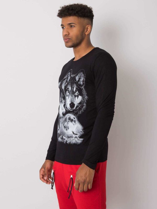 Black Daxton Print Men's Longsleeve