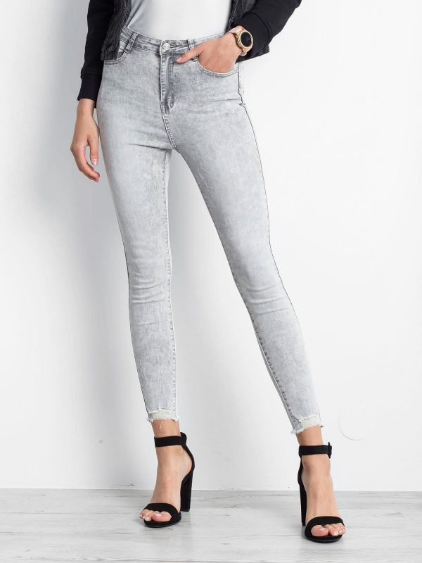 Grey Excavating Jeans