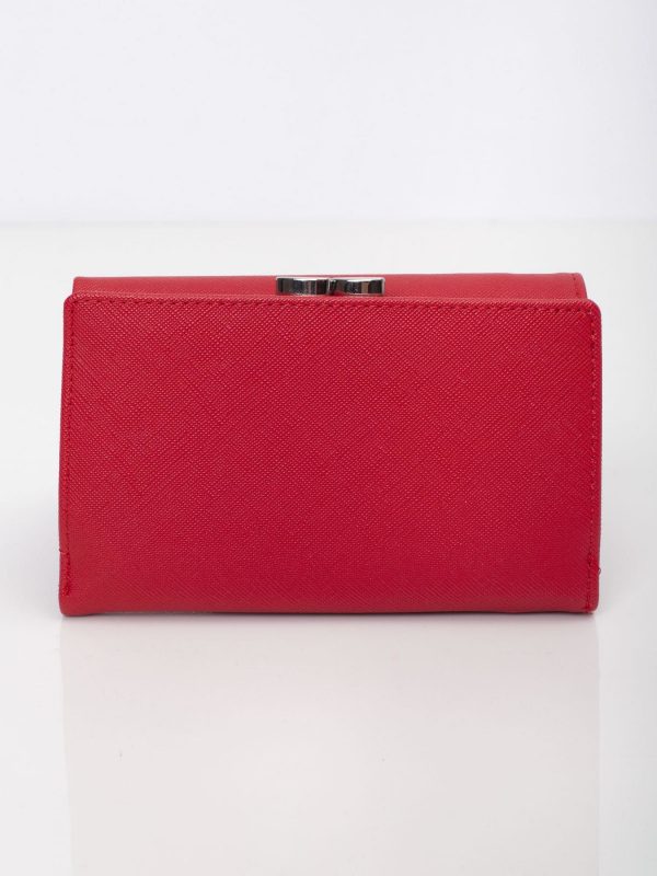 Red women's wallet made of eco leather