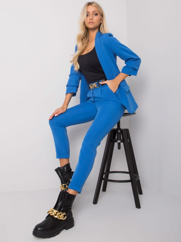Dark blue elegant set with trousers Freeport