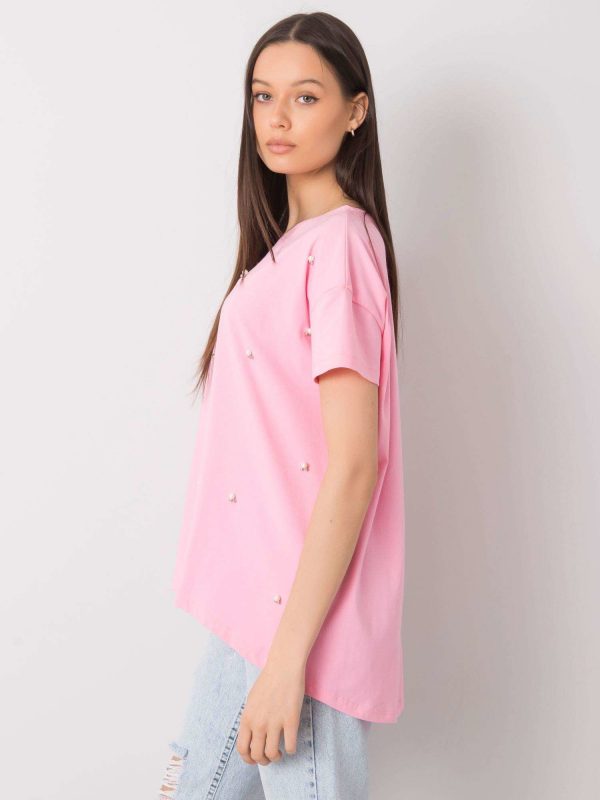 Pink blouse with Etty applique