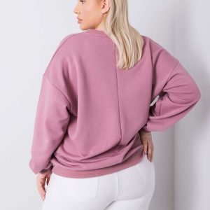 Dirty pink plus size sweatshirt Mischa