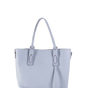 Light Blue Urban Eco Leather Shoulder Bag